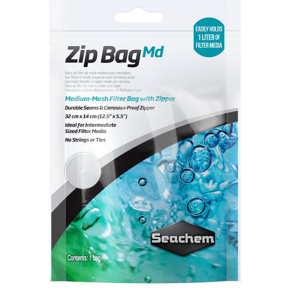 Мешок для наполнителя Seachem Zip Bag M 32х14 см