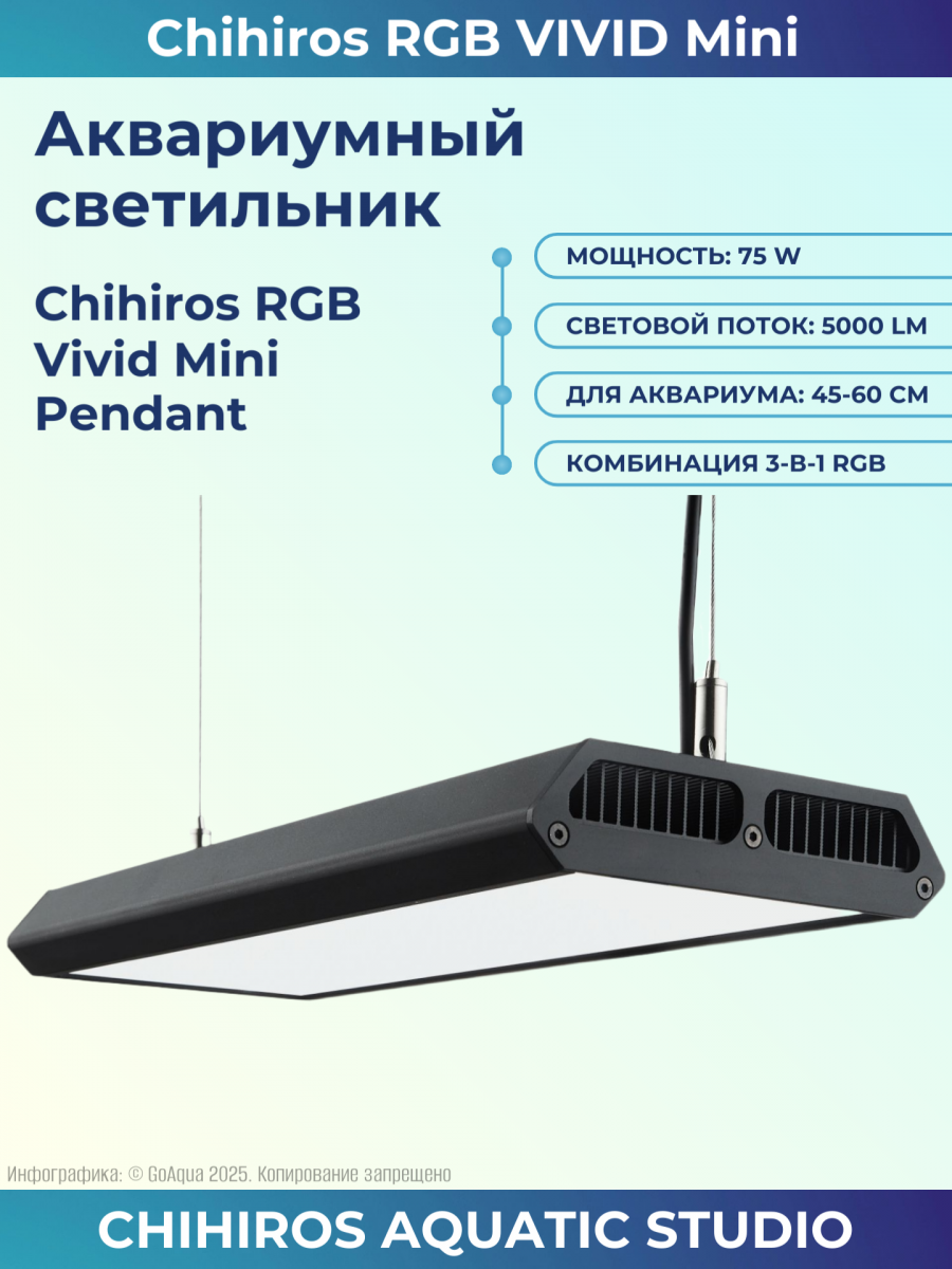 Светильник Chihiros RGB Vivid Mini Pendant