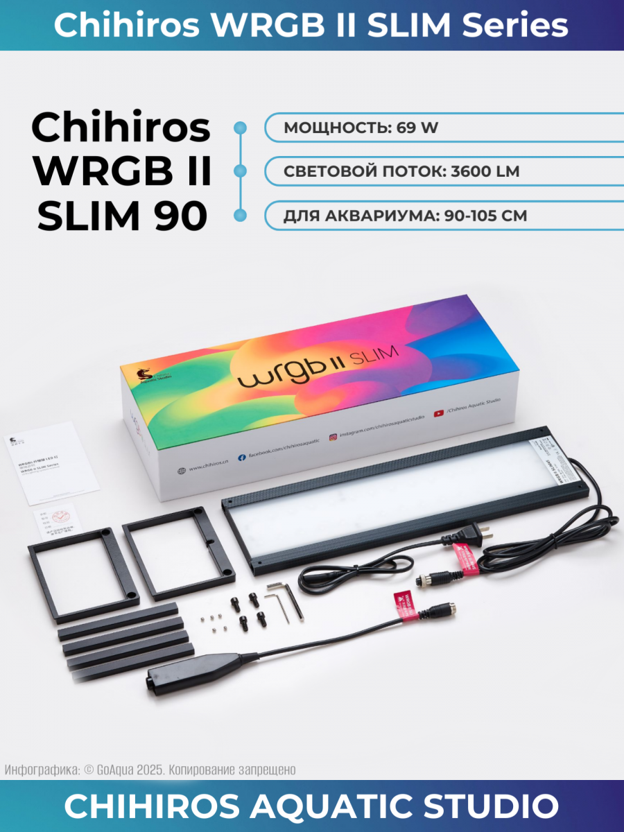 Светильник Chihiros WRGB II SLIM 90 см