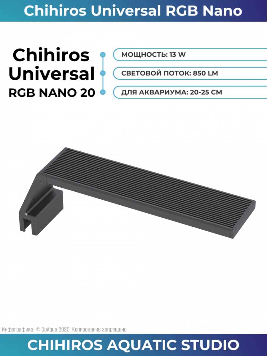 Светильник Chihiros Universal RGB Nano 20