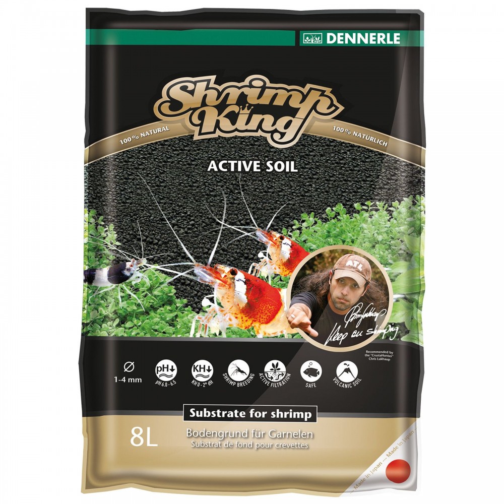 Питательный грунт Dennerle Shrimp King Active Soil 8 л