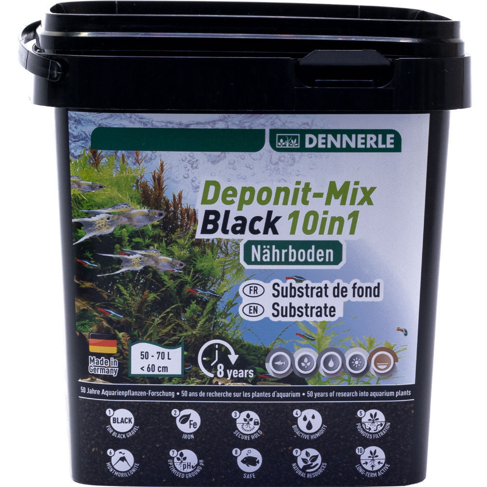 Питательный субстрат Dennerle DeponitMix Professional Black 10in1 2,4 кг