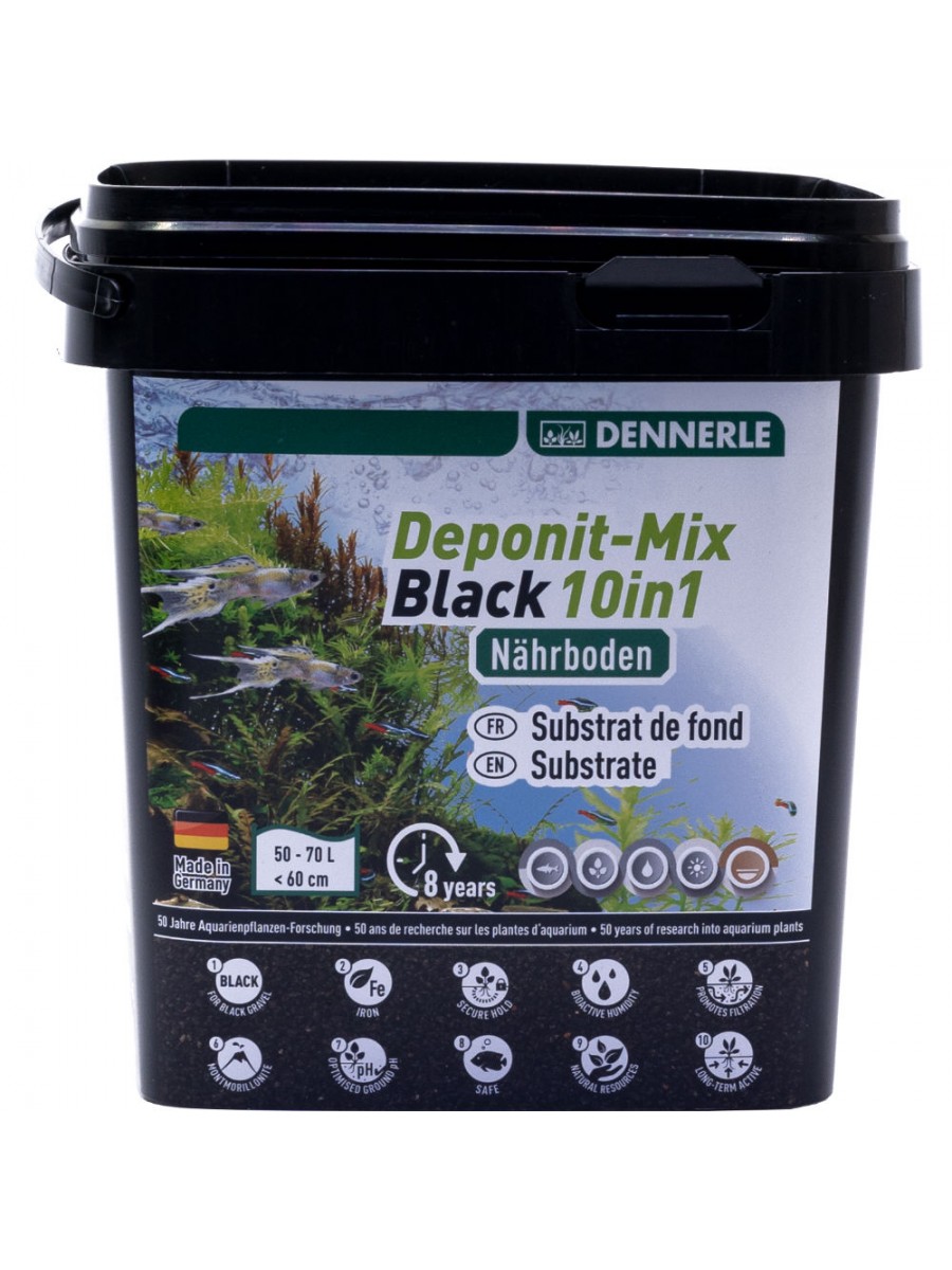 Питательный субстрат Dennerle DeponitMix Professional Black 10in1 2,4 кг