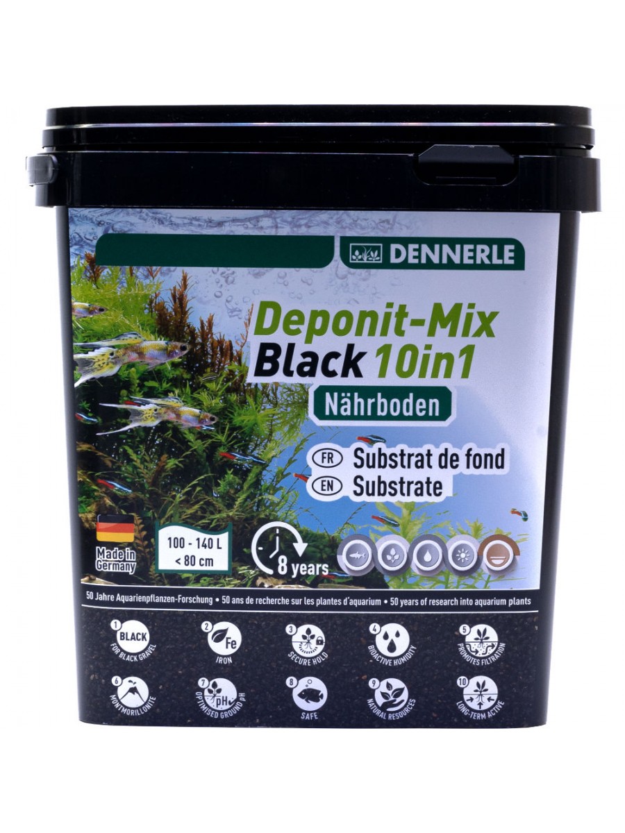 Питательный субстрат Dennerle DeponitMix Professional Black 10in1 4,8 кг